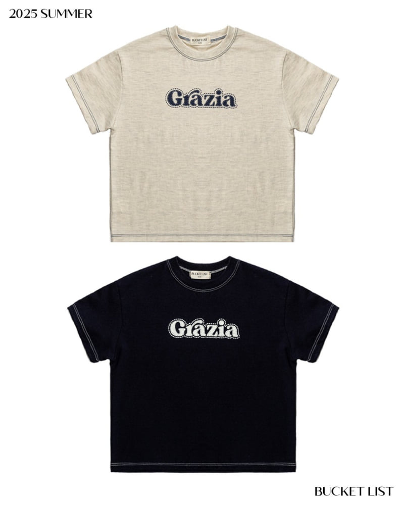 Bucket List - Korean Children Fashion - #Kfashion4kids - Line Point Short Sleeve Tee