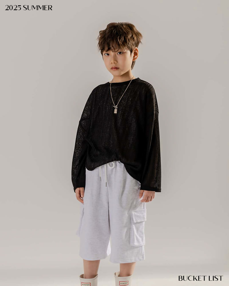 Bucket List - Korean Children Fashion - #Kfashion4kids - Jersey Bermuda Pants - 9