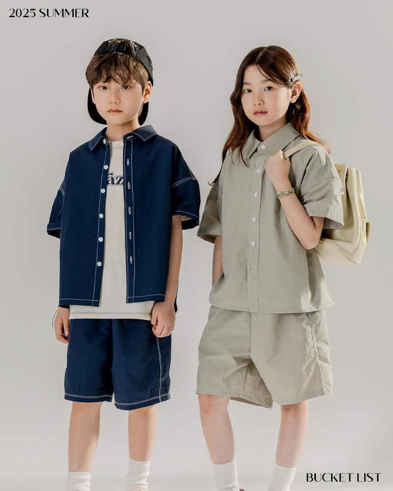 Bucket List - Korean Children Fashion - #Kfashion4kids - Anorak Short Sleeve Shirt - 6