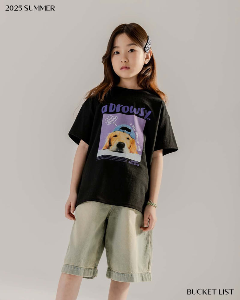 Bucket List - Korean Children Fashion - #Kfashion4kids - Washed Bermuda Denim Pants - 3
