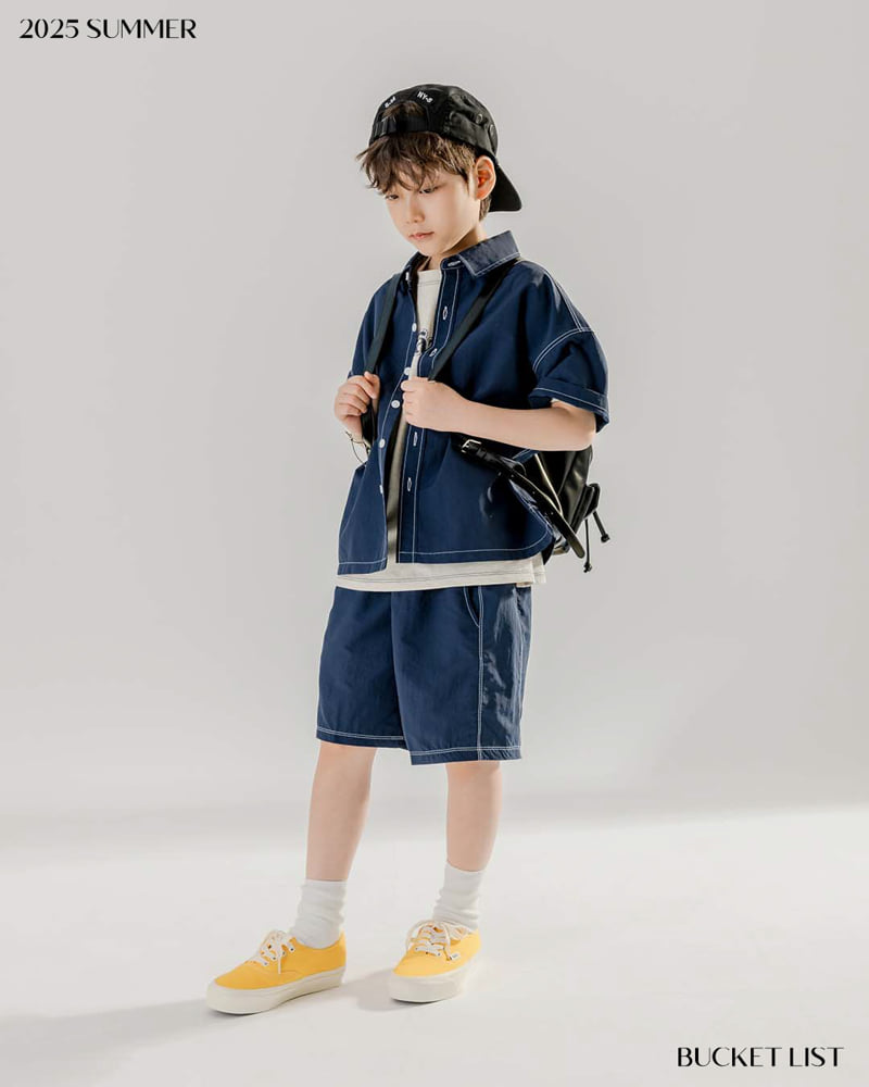 Bucket List - Korean Children Fashion - #childofig - Anorak Short Sleeve Shirt - 11