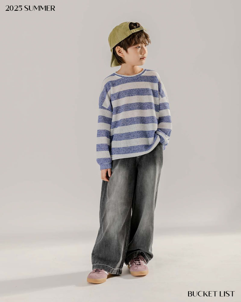Bucket List - Korean Children Fashion - #childofig - Summer Brushed Denim Pants - 6