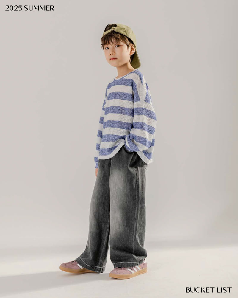 Bucket List - Korean Children Fashion - #childofig - Summer Brushed Denim Pants - 7