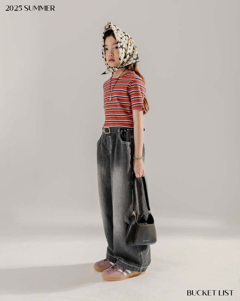 Bucket List - Korean Children Fashion - #childofig - Crop Ribbed Tee - 12