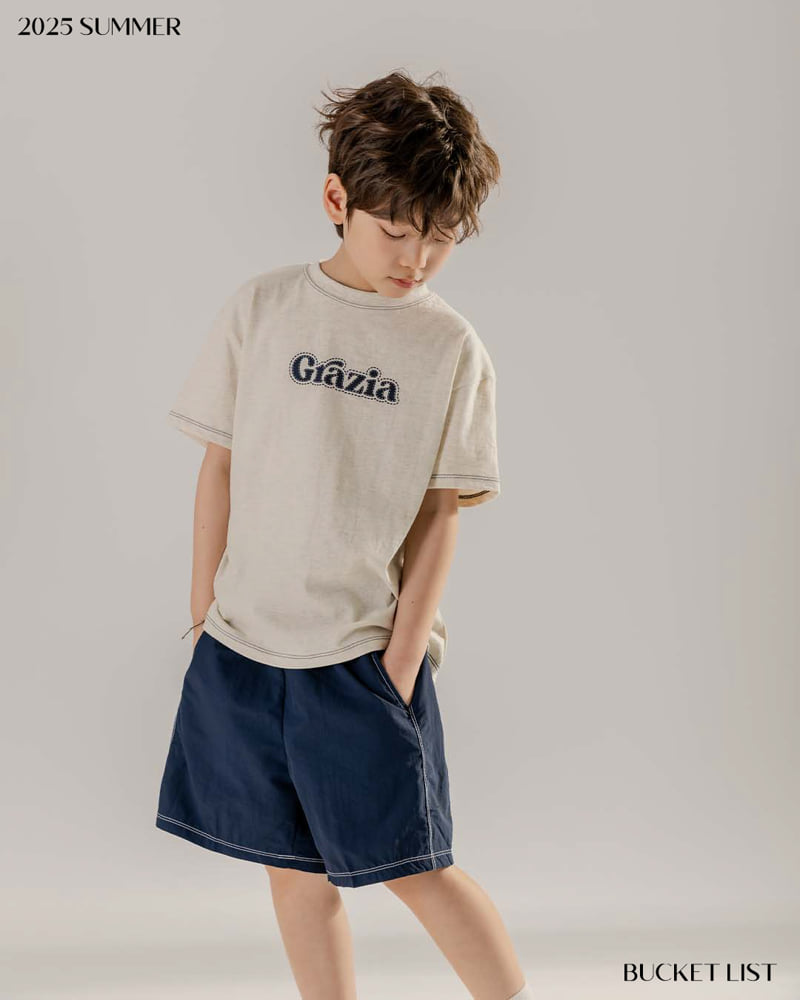 Bucket List - Korean Children Fashion - #childrensboutique - Line Point Short Sleeve Tee - 10