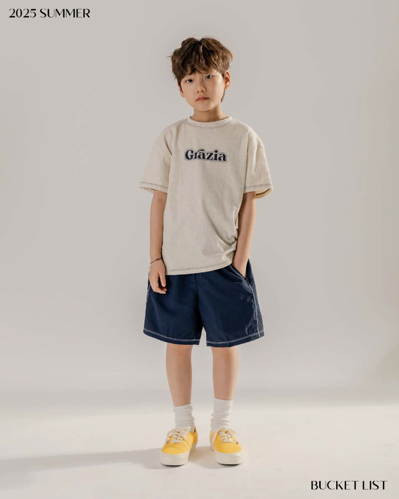 Bucket List - Korean Children Fashion - #designkidswear - Line Point Short Sleeve Tee - 11
