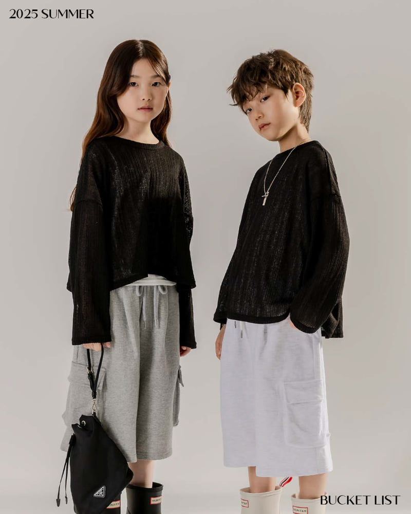 Bucket List - Korean Children Fashion - #designkidswear - Jersey Bermuda Pants - 3