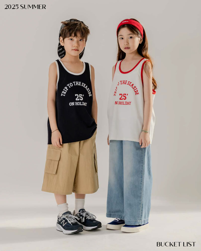 Bucket List - Korean Children Fashion - #designkidswear - Trip Mango Sleeveless Tee - 3