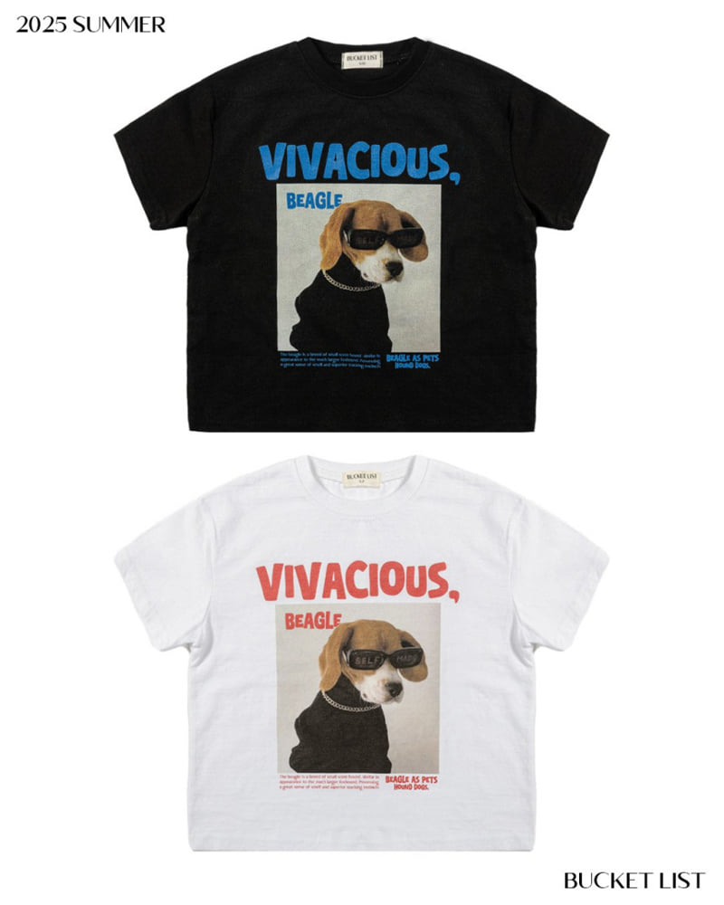 Bucket List - Korean Children Fashion - #designkidswear - Beagle Short Sleeve Tee