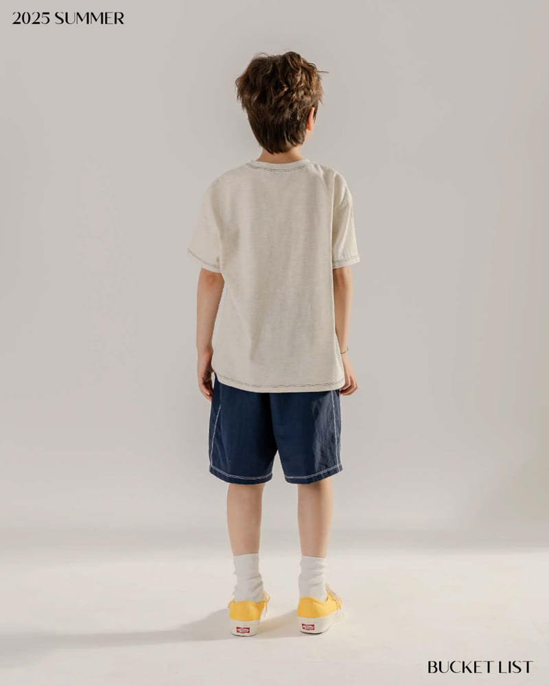 Bucket List - Korean Children Fashion - #discoveringself - Line Point Short Sleeve Tee - 12