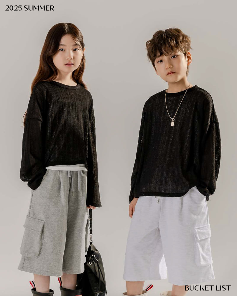 Bucket List - Korean Children Fashion - #designkidswear - Jersey Bermuda Pants - 4