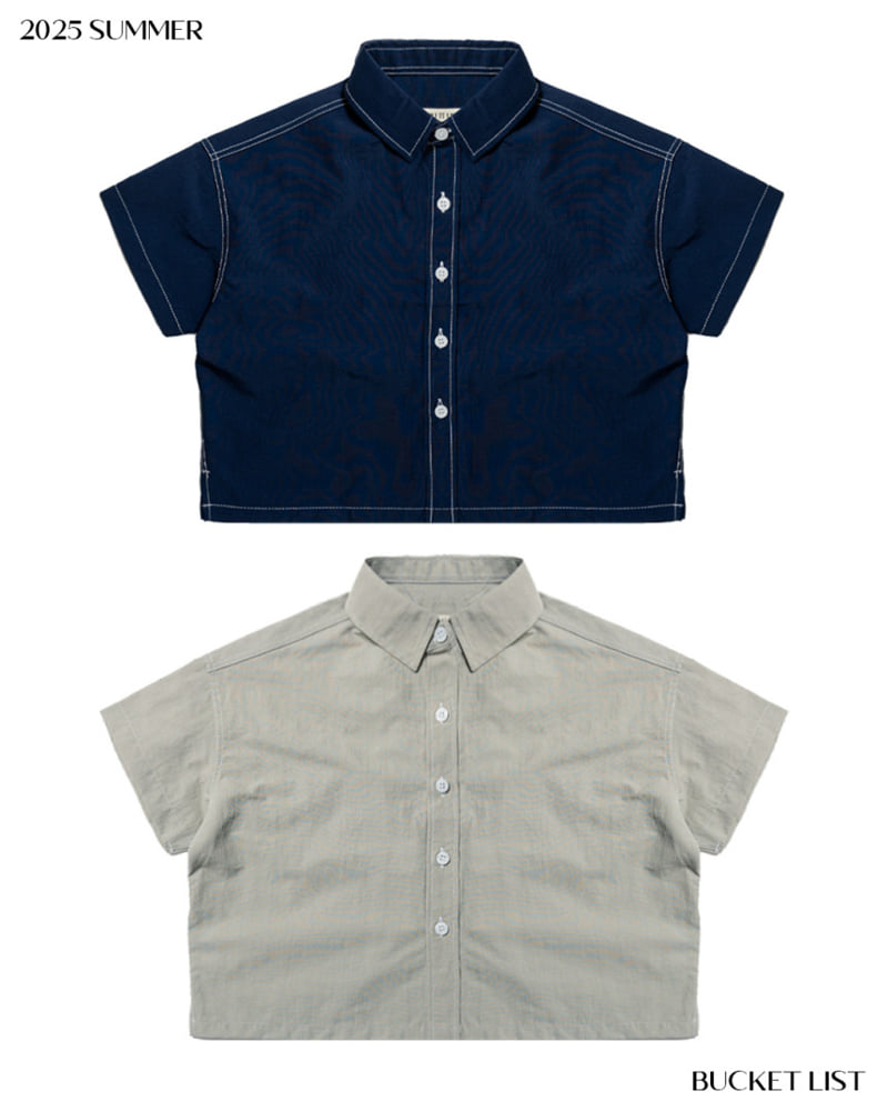 Bucket List - Korean Children Fashion - #discoveringself - Anorak Short Sleeve Shirt