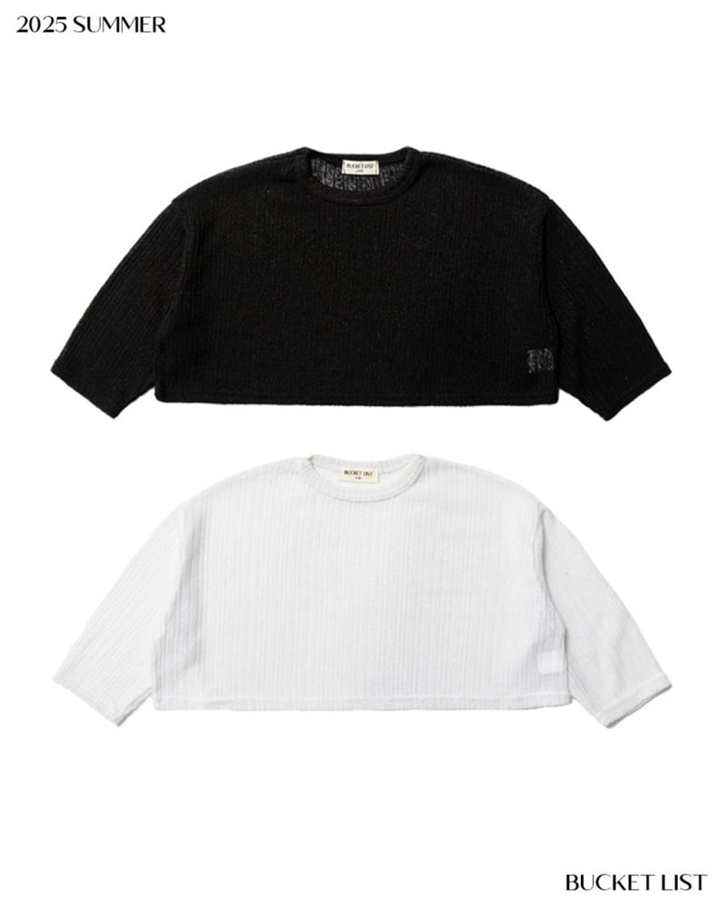 Bucket List - Korean Children Fashion - #fashionkids - Summer Crop Long Sleeve Tee