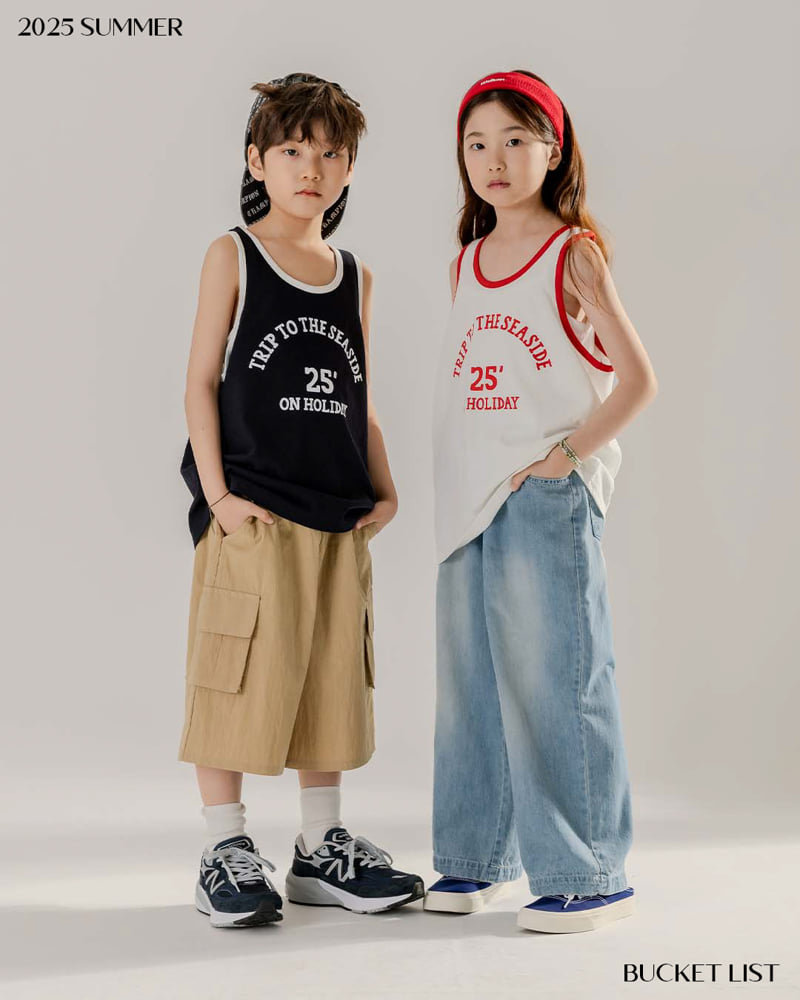 Bucket List - Korean Children Fashion - #fashionkids - Trip Mango Sleeveless Tee - 5