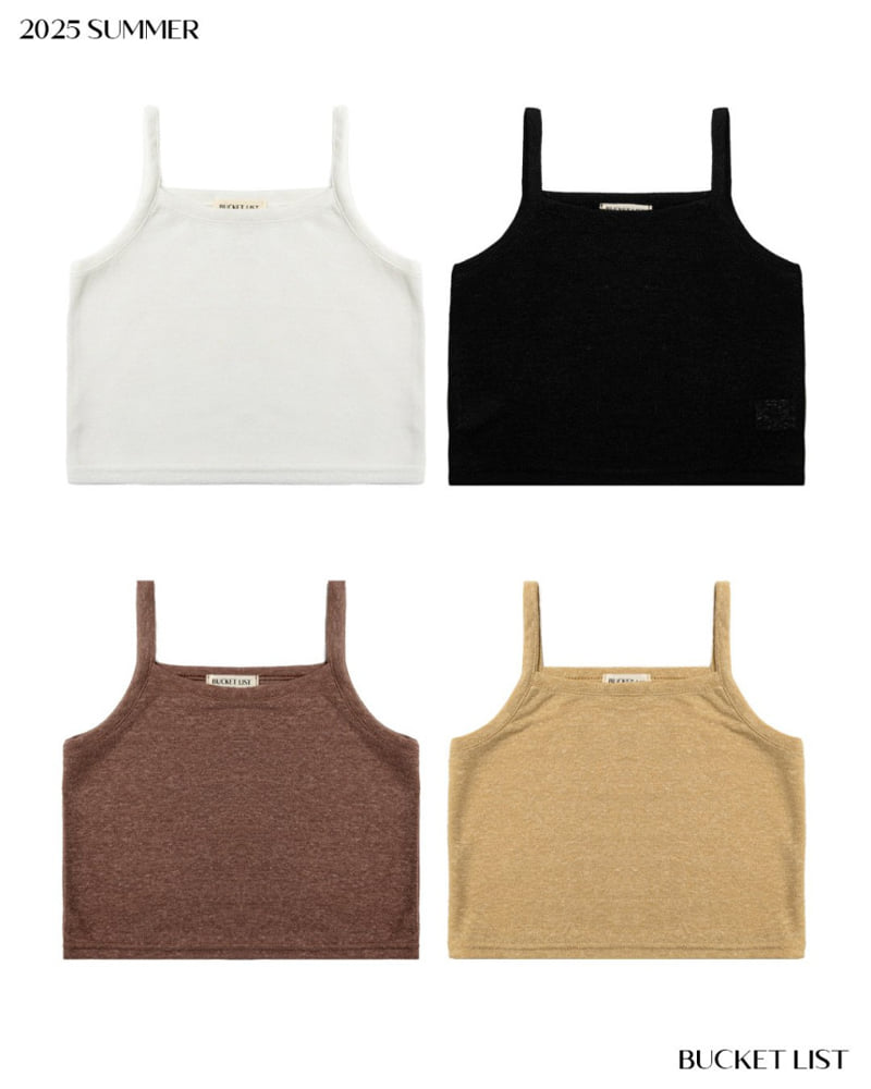 Bucket List - Korean Children Fashion - #kidsshorts - Basic Crop Sleeveless Tee
