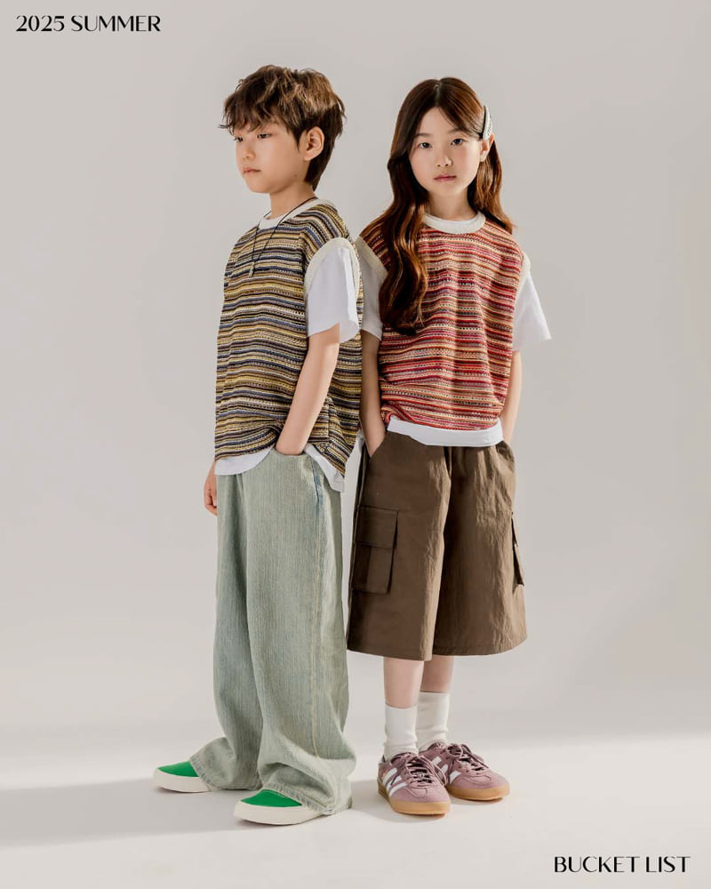 Bucket List - Korean Children Fashion - #kidsshorts - Punching Vest - 5