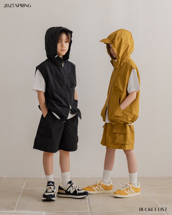Bucket List - Korean Children Fashion - #kidsstore - Nylon Cargo Shorts - 12