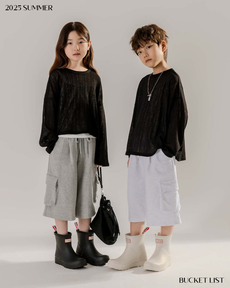 Bucket List - Korean Children Fashion - #kidsstore - Jersey Bermuda Pants - 7