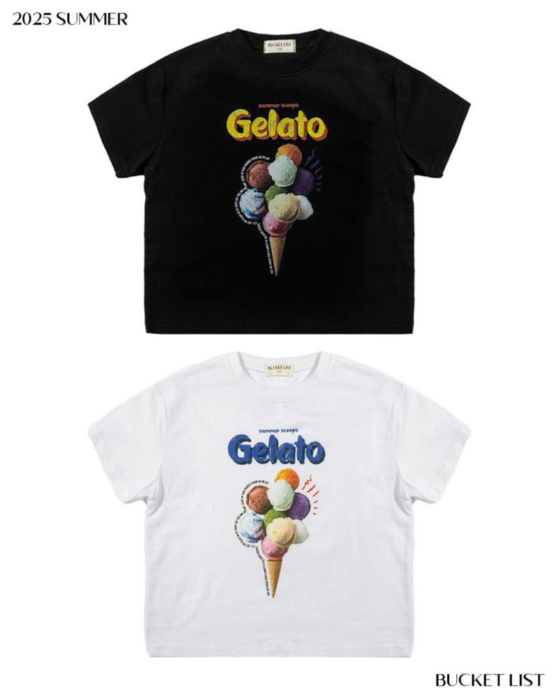 Bucket List - Korean Children Fashion - #kidzfashiontrend - Gelato Short Sleeve Tee