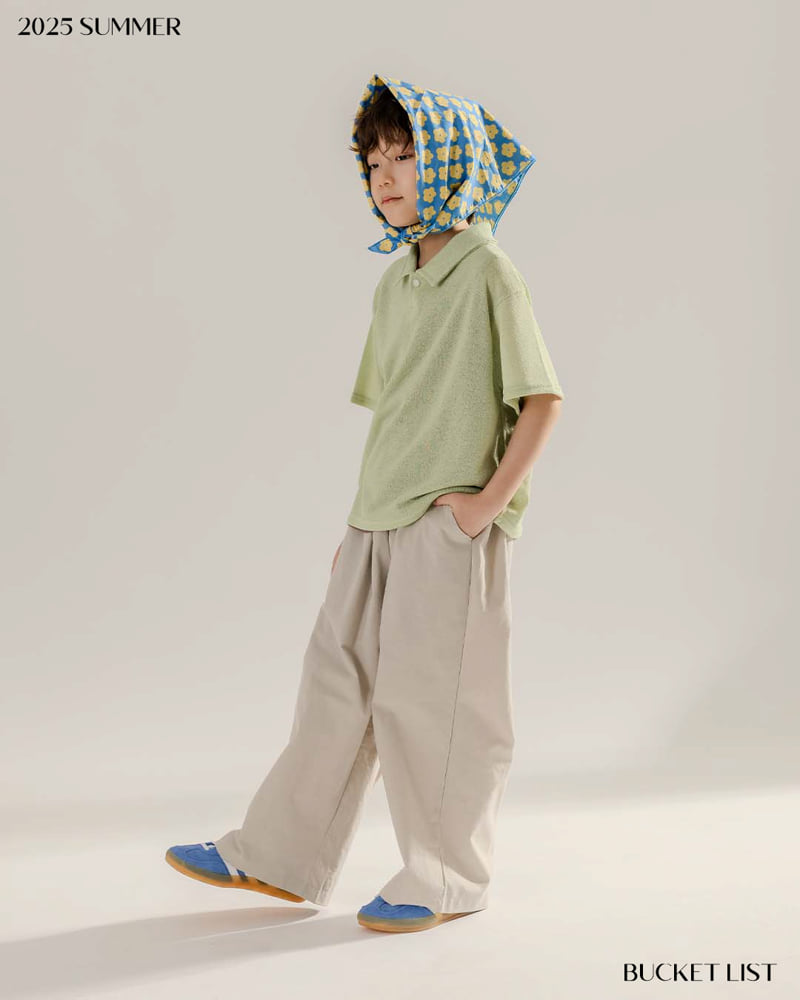 Bucket List - Korean Children Fashion - #kidzfashiontrend - Knit Collar Short Sleeve Tee - 10