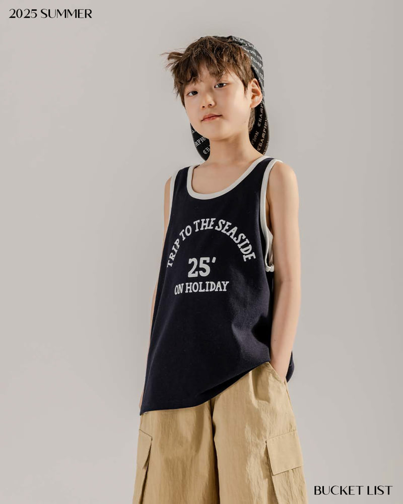 Bucket List - Korean Children Fashion - #kidzfashiontrend - Trip Mango Sleeveless Tee - 8