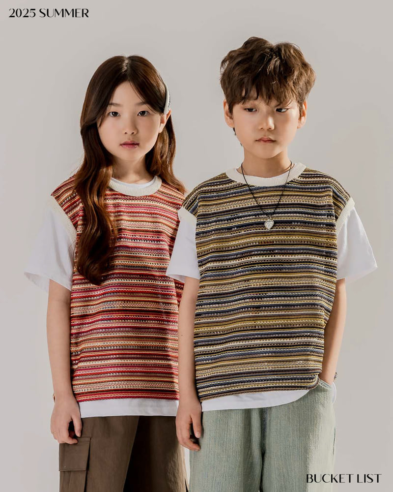 Bucket List - Korean Children Fashion - #kidzfashiontrend - Punching Vest - 7
