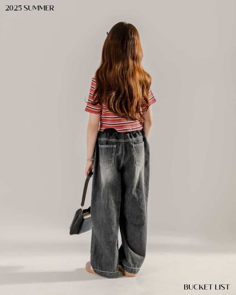 Bucket List - Korean Children Fashion - #littlefashionista - Crop Ribbed Tee - 5