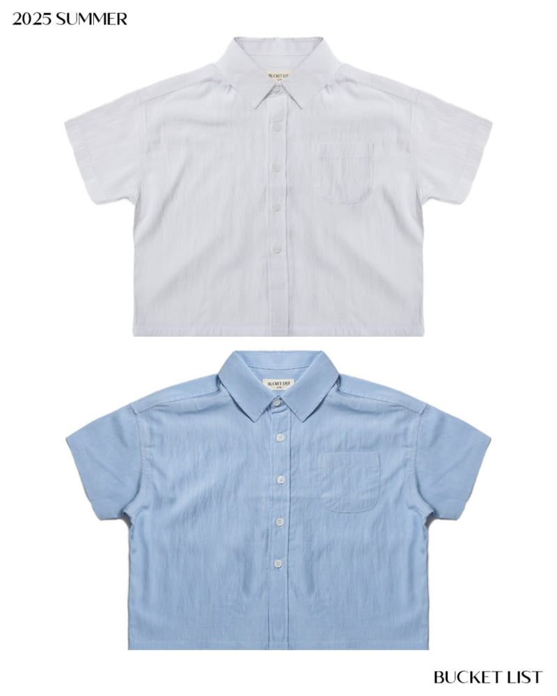 Bucket List - Korean Children Fashion - #magicofchildhood - Ice Short Sleeve Shirt