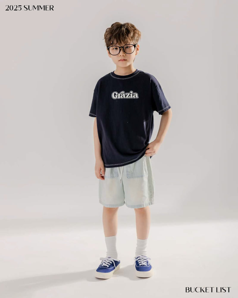 Bucket List - Korean Children Fashion - #magicofchildhood - Brushed Denim Shorts - 10