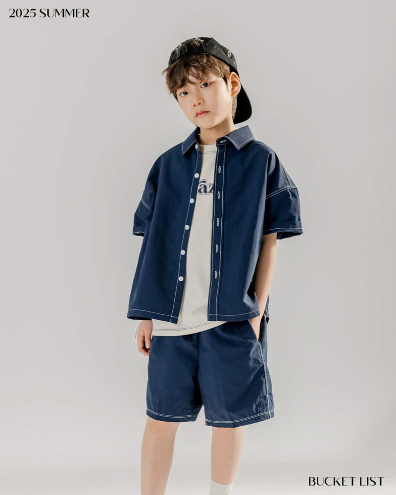 Bucket List - Korean Children Fashion - #magicofchildhood - Anorak Short Sleeve Shirt - 8