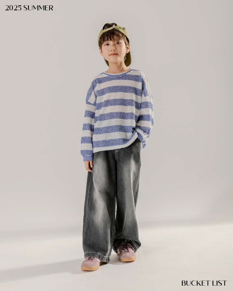Bucket List - Korean Children Fashion - #magicofchildhood - Summer Brushed Denim Pants - 3