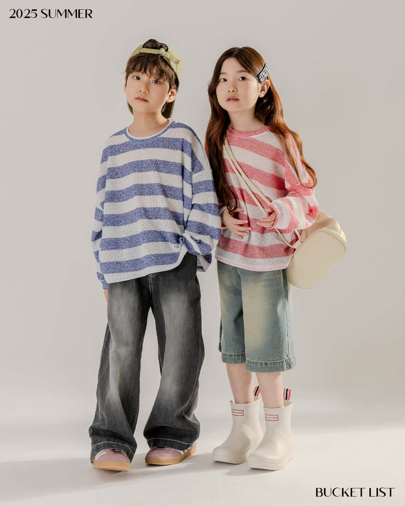 Bucket List - Korean Children Fashion - #magicofchildhood - See-Through Stripe Tee - 7