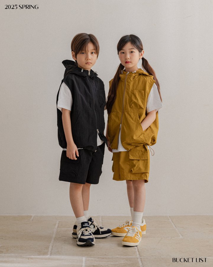 Bucket List - Korean Children Fashion - #minifashionista - Nylon Cargo Shorts