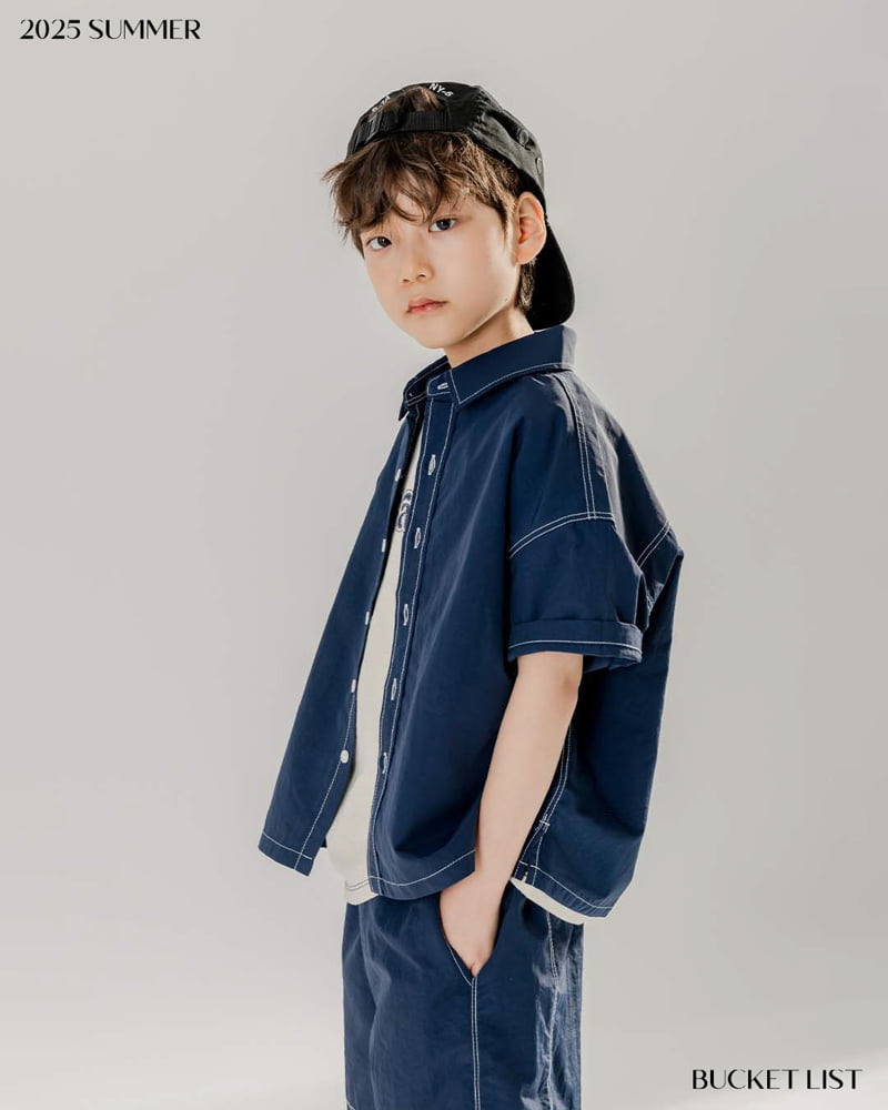 Bucket List - Korean Children Fashion - #minifashionista - Anorak Short Sleeve Shirt - 9
