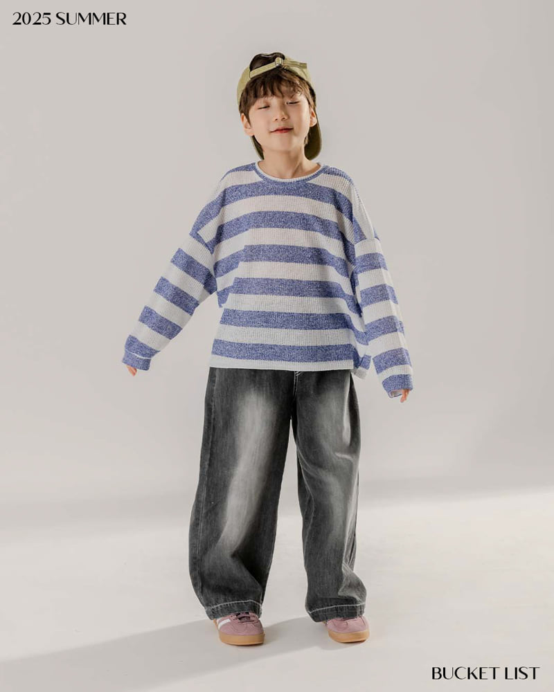 Bucket List - Korean Children Fashion - #magicofchildhood - Summer Brushed Denim Pants - 4