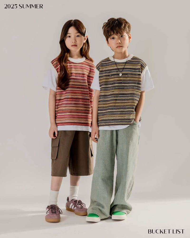 Bucket List - Korean Children Fashion - #minifashionista - Punching Vest - 11