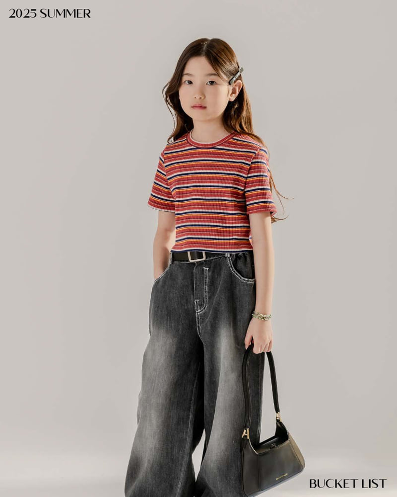 Bucket List - Korean Children Fashion - #minifashionista - Crop Ribbed Tee - 7