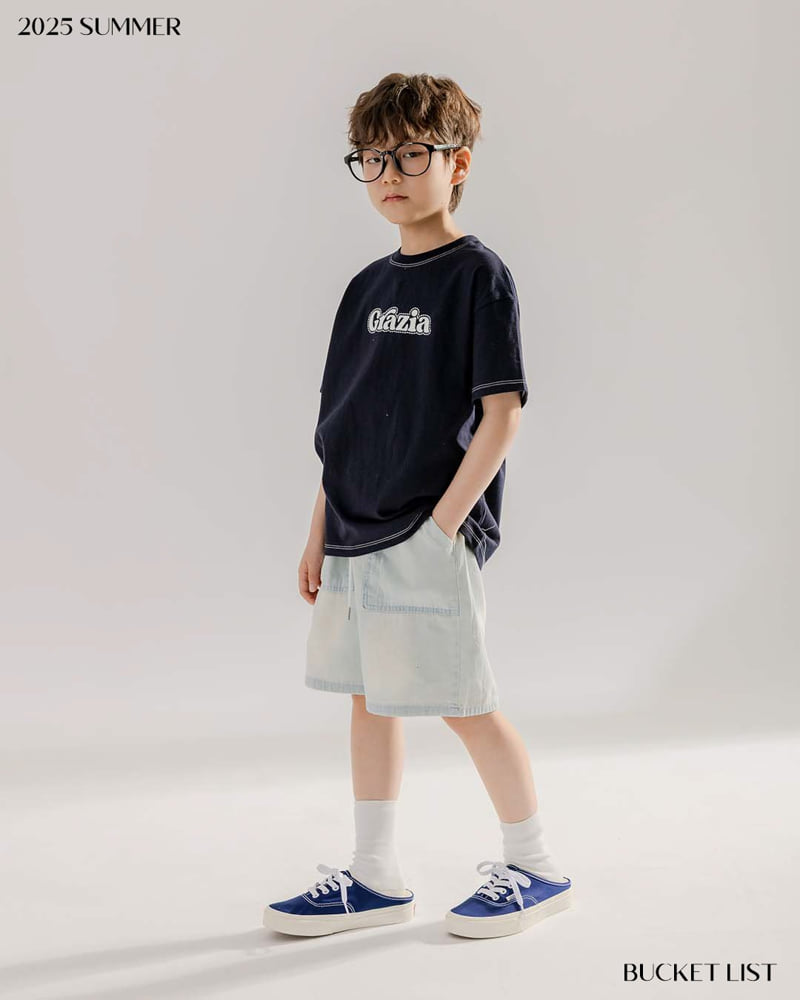 Bucket List - Korean Children Fashion - #prettylittlegirls - Brushed Denim Shorts - 12