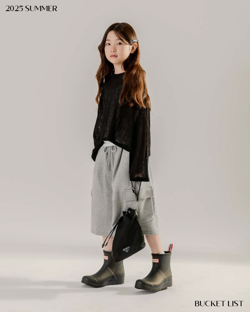 Bucket List - Korean Children Fashion - #prettylittlegirls - Summer Crop Long Sleeve Tee - 9