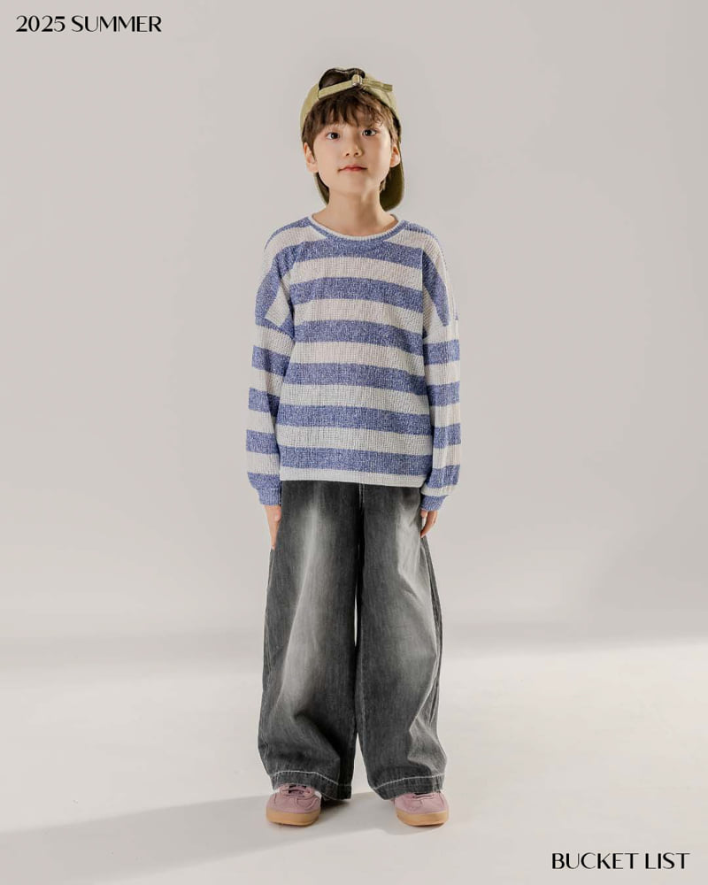 Bucket List - Korean Children Fashion - #prettylittlegirls - Summer Brushed Denim Pants - 5