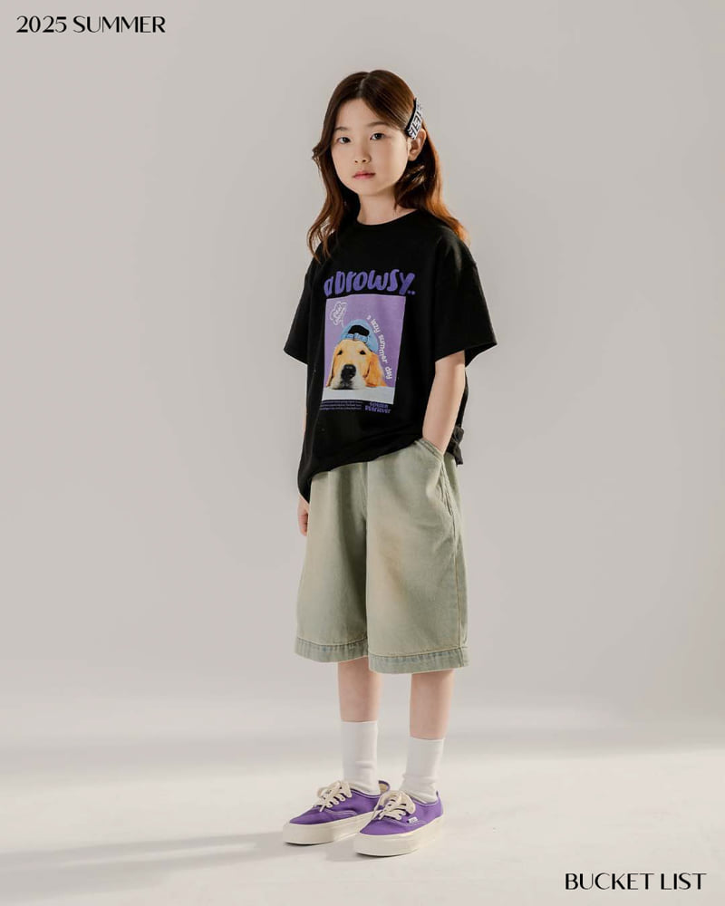 Bucket List - Korean Children Fashion - #prettylittlegirls - Retriever Short Sleeve Tee - 6