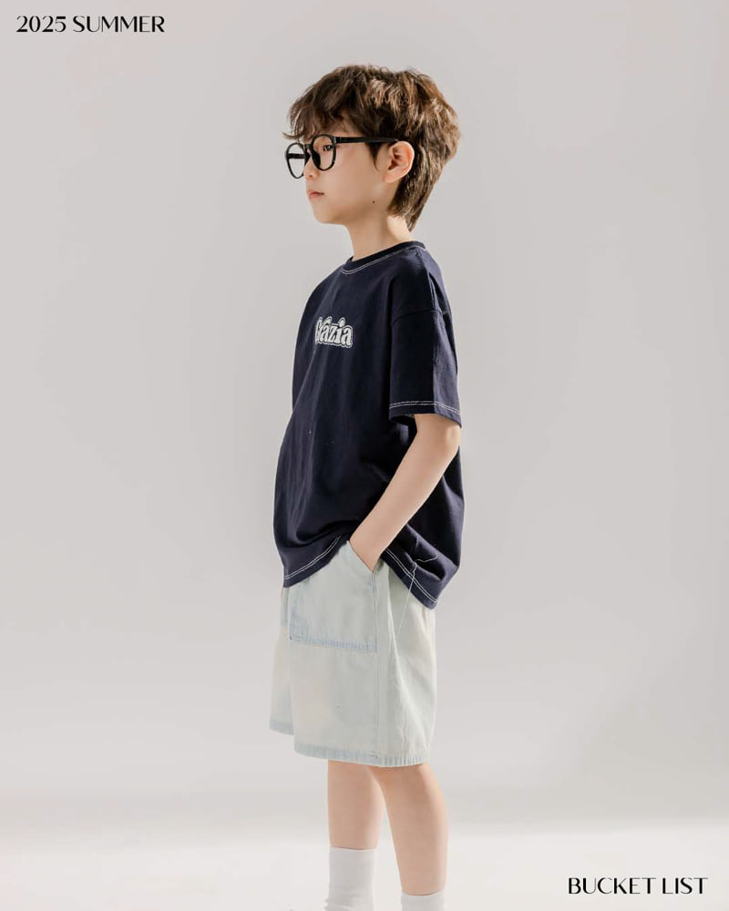 Bucket List - Korean Children Fashion - #stylishchildhood - Line Point Short Sleeve Tee - 8