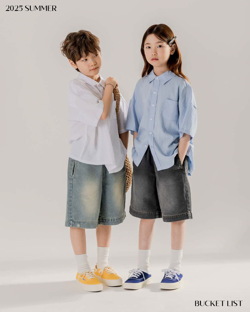 Bucket List - Korean Children Fashion - #stylishchildhood - Ice Short Sleeve Shirt - 6