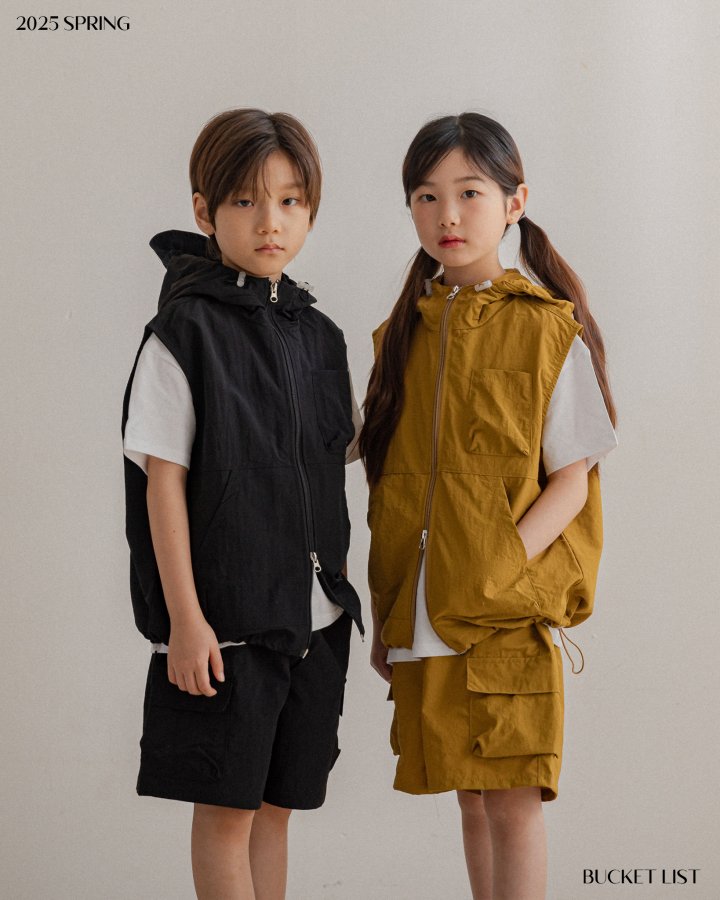 Bucket List - Korean Children Fashion - #stylishchildhood - Nylon Cargo Shorts - 5