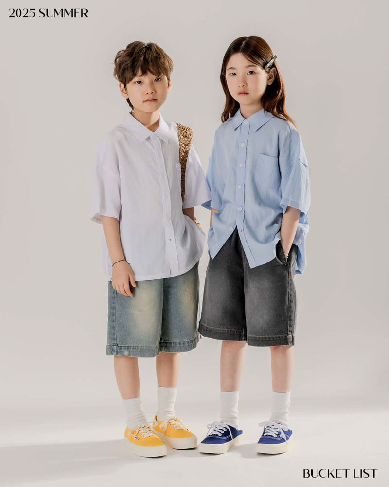 Bucket List - Korean Children Fashion - #toddlerclothing - Ice Short Sleeve Shirt - 5