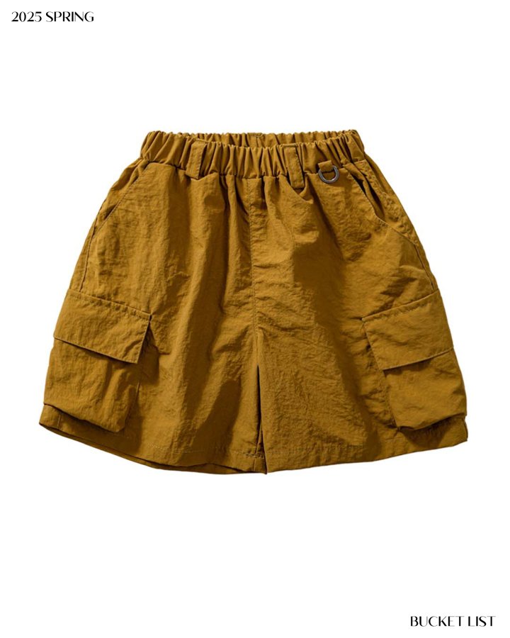 Bucket List - Korean Children Fashion - #todddlerfashion - Nylon Cargo Shorts - 4