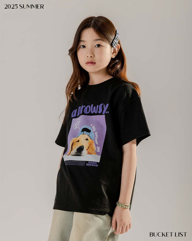 Bucket List - Korean Children Fashion - #toddlerclothing - Retriever Short Sleeve Tee - 8