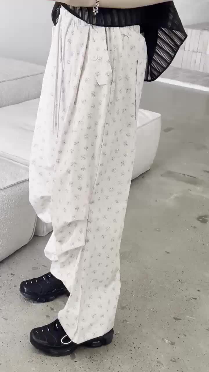 Buckle - Korean Women Fashion - #womensfashion - Butter Flower Pants - 4