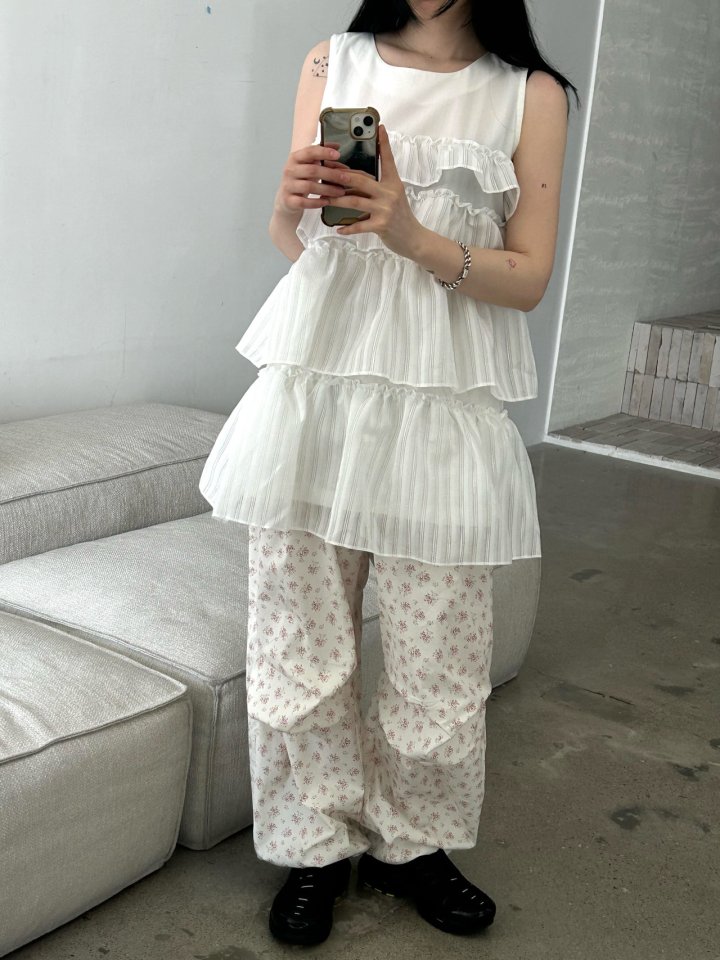 Buckle - Korean Women Fashion - #momslook - Bass Frill One-piece - 11