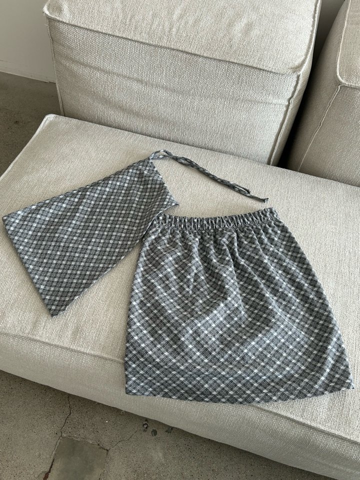 Buckle - Korean Women Fashion - #momslook - Check Wrap Skirt - 3